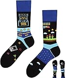 TODO Colours Lustige Socken mit Motiv - mehrfarbige, bunte, Verrückte für Herren und Damen (39-42, Game Master)