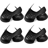 4 Paare Schuhschutz Sportschuhe Anti Falten Schuhe Schutz Schuhschutz Zehen Box Schutz für Männer Frauen (Schwarz, Herren 40-46, Damen 35-39)