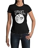 Modern Trendiges Spaß Damen T-Shirt Aufdruck Statement Sarkasmus Tshirt Kurzarm Oberteil für Frauen Lustiges Shirt aus Baumwolle Damenbekleidung Regular Fit Gr. XS - XXXL (Schwarz, M)