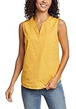 Eddie Bauer Damen Blusentop, Gr. XS (32), Kanariengelb