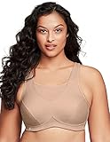 Glamorise Damen Sport-Bustier mit Perfektem Halt Sport BH, Kaffee, 85F EU