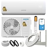 Danyon Premium Split-Klimaanlage Set - für 55 qm, 12000 BTU, 3,4 kW, Titangold, Smart Home, W-LAN, Alexa, Timer, leise, Kältemittel R32, bis 130m3, Klimaanlage Splitgerät, inkl. 5m Montag