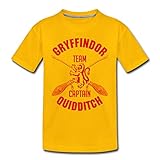 Spreadshirt Harry Potter Gryffindor Team Captain Quidditch Teenager Premium T-Shirt, 146-152, Sonnengelb