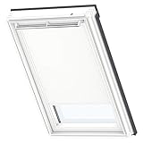VELUX Original Verdunkelungsrollo (DKL), weißer Rahmen, CK01, weiß