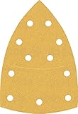 Bosch Professional 10x Schleifpapier Expert C470 mit 11 Löchern (für Hartholz, Farbe auf Holz, 102x62, 93 mm, Körnung 180, Zubehör Multischleifer)