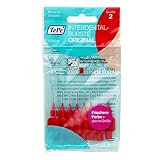 TePe Interdentalbürste Rot ISO-Größe 2 (0,5 mm) / Für eine einfache und gründliche Reinigung der Zahnzwischenräume / 1 x 8 Interdentalbü