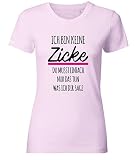 Jayess Ich Bin Keine Zicke - Damen T-Shirt in Rosa by Gr. XS