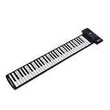 Dpofirs Roll Up Piano Keyboard, Klavier, elektronische Tastatur aus weichem Silikon, Sustain Sound für Anfänger Geburtstagsgeschenk fü