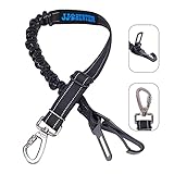 Hunde Sicherheitsgurt, 3 in 1 Hundesicherheitsgurt mit Elastischer Ruckdämpfung und Starke Karabiner, Einstellbar Hundegurt Höchste Sicherheit für Alle H