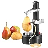GOODS+GADGETS Elektrischer Kartoffelschäler Apfelschäler Gemüseschäler Obstschäler Elektro Schäler für Obst & Gemü