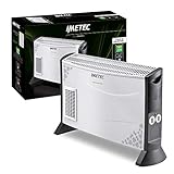 Imetec Eco Rapid TH1-100 2000 W Elektroherd mit geringem Energieverbrauch, 4-Temperatur-Konvektor, Raumthermostat, g