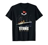 Vintage Titanic Schiff Poster T-Shirt für Mann F