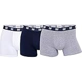 CR7 Cristiano Ronaldo Herren hautenge Boxershorts 3er Pack, 1x Weiß + 1x Schwarz + 1x Grau, S