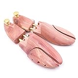 Einfeben 1 Paar Schuhspanner aus Zedernholz - Premium Holz Schuhspanner aus mit Spiralfeder- Schuhstrecker -Gr. 42/43