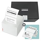 MANGOSLAB Nemonic Label - Etikettendrucker & Haftnotizdrucker | Thermoetikettendrucker | Etikettendrucker | Aufkleber Drucker | Bluetooth-Etikettendrucker | iOS & Android & MS O