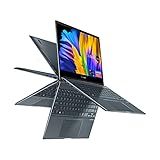 ASUS ZenBook Flip 13 OLED Ultra Slim Convertible Laptop 13,3 Zoll Touch Display Intel Evo Platform Core i5-1135G7 8GB RAM 512GB SSD Windows 11 Home AI Noise Cancellation Pine Grey UX363EA-DH52T