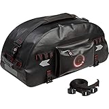 QBag Hecktasche Motorrad Motorradtasche Hecktaschenrolle wasserdicht 50 Liter Stauraum schwarz, Unisex, Multipurpose, Ganzjährig, Poly