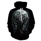 XWLY Sportshirt Herren Modern Urban Persönlichkeit Mode 3D Druck Herren Sweatshirt Herbst Winter Oversized Mit Taschen Herren Hoodie Täglich All-Match Herren Lang