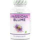 Passionsblume Extrakt - 240 Kapseln - Premium: 1100 mg Extrakt 5:1 (entspricht 5500 mg Passionsblume) pro Tagesportion - Extra Hochdosiert - Ohne unerwünschte Zusätze - Vegan - Laborgeprü