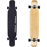 MQLOON Longboard 118cm Pro Komplette Skateboard Ahornholz Longboards FüR AnfäNger Teenager Erwachsene MäDchen Jungen, High Speed ABEC Kugellag