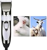 ngruama8 Haarspange Dog Clippers, Haustier Haarschneider Dog Grooming Clippers 12V, Pet Grooming Hund Rasierer, elektrische Cat Schere for alle Tiere F