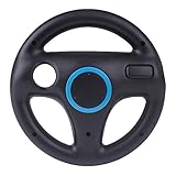 Wii Lenkrad Mario Kart Racing Wheel, Beinhome Wii Racing Wheel Lenkrad für Nintendo Wii Spiele und Wii U Racing Spiele(Schwarz,1 Pack)