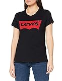 Levi's Damen T-Shirt, The Perfect Tee, Schwarz (Large Batwing Black 201), Gr. XL