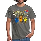 Spreadshirt Die Sendung Mit Der Maus 50 Jahre Jubiläum Konfetti Männer T-Shirt, L, Grap