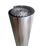 BTHAO Isolierfolie – 4 mm, Selbstklebend Dämmmatten, Isolation Toiture Thermofolie, Dämmfolie, Für Flachdachhäuser, Gartenhaus Dach(Size:1x10m/3.2x32.8ft)
