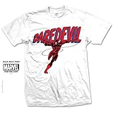 T-Shirt # M White Unisex # Dare-Devil Log