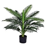 JKLL 60 cm hoch Kunstpflanze künstliche Pflanze Kunstbaum Zimmerpflanze künstlich Kunstpalme Baum für Wohnzimmer, Café, Büroeck