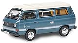 Schuco 452022000 Volkswagen VW T3 Camper, Joker mit flachem Campingdach, Modellauto, Maßstab 1:64, b