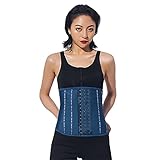 xmk2021888 Waist Trainer Damen Latex-Taille-Trainer 25 Stahlknochen-Damengurte und Body-Shaper Silber Ionenbeschichtete Taille Trainer Body Shaper Belt (Color : As Shown, Size : XS-S)