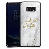 DeinDesign Silikon Hülle kompatibel mit Samsung Galaxy S8 Plus Duos Case schwarz Handyhülle Spruch Adventskalender M