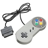 TRIXES SNES Kompatibler Ersatz Controller Retro Gamepad Super Nintendo Entertainment Sy