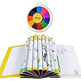 QCSTORE 12 Farben Fingerfarben Kinder Lustige Fingermalerei Kit Baby Finger Malerei Kit Waschbares pädagogisches Werkzeug Kit für die Herstellung von Karten oder Anderer Kunsthandwerk