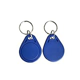 YARONGTECH Beschreibbares RFID Schlüsselanhänger 125KHz T5577 NFC Token Proximity ID Zugangskontrolle Key Fob Tags Card Programable Blau Farbe (10 Stück)
