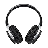 MEDION E62180 Kopfhörer (Overear, Bluetooth 5.0, kabellos, Freisprechfunktion, integrierter Akku, Mikrofon, USB, bis zu 10 Stunden, Klinkenstecker)