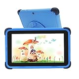 Tablet Kinder,Kids Tablet 7-Zoll,IPS-HD-Display Android 10-Lerntablets für Jungen,Kindersicherung und vorinstalliertes Google Play,32GB ROM,WiFi-Tablet für Kinder,kindersichere Hülle mit Ständer,b