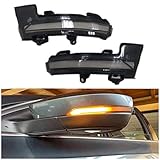 BDXZJ Dynamische Blinker, Links Rechts Spiegelblinker, LED Dynamischer Spiegel Blinker Licht Kompatibel für Skoda Octavia 5E RS Combi Volkswagen T ROC A11, Autozubehö
