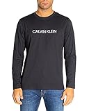 Calvin Klein Performance T-Shirt Manica Lunga Uomo PW - l/s T-Shirt 00gmf1k200, Schwarz , M