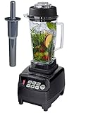 Profi Smoothie Maker TM800 Power Hochleistungsmixer Schwarz 2,0 l BPA-FREI Standmixer mit 6 Edelstahlmesser - kraftvoller 3PS M