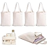 4pcs Tragetasche Beutel Zum Bemalen Einkaufstasche Faltbar Lustig Kleine Stofftasche Zum Basteln Geschenktasche Apothekertasche Natur Jutebeutel Zum Bedrucken Schwere Baumwolltasche Umhängeb