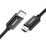 UGREEN USB Typ C 3.1 auf Mini USB 2.0 Kabel, Mini USB-C Datenkabel USB Typ C Mini USB Ladekabel kompatibel mit MacBook 12 Zoll, Google Pixel und Anderen Geräten mit Typ-C, Mini USB Anschlüssen (1m)