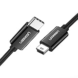 UGREEN USB Typ C 3.1 auf Mini USB 2.0 Kabel, Mini USB-C Datenkabel USB Typ C Mini USB Ladekabel kompatibel mit MacBook 12 Zoll, Google Pixel und Anderen Geräten mit Typ-C, Mini USB Anschlüssen (1m)