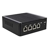 Fanless Firewall Micro Appliance/Mini PC with 4X Intel Gigabit Nics,DDR3L 2GB RAM 32GB mSATA, Support 2.5-inch SATA Internal SSD/HDD,Intel Celeron Quad Core J1900, 4X LAN,VGA/HDMI