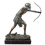 Soldaten Statue Dekoration, indisches Modell Krieger Bogenschießen Skulptur Modell Kupfer Handwerk Kollektion Dek