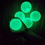 Kelisidunaec Fluoreszierende Klebrige Wand Ball, 4 Farbe klebriger Zielball, Anti Stress Reliever Balls kann an die Decke geklebt Werden, Stressabbau Wandkugeln Dekompressions für Erw