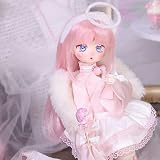 KUYT BJD Puppe 1/4 Exquisites Mädchen SD Puppen 16In 40.5Cm Ball Jointed Puppe DIY Toys Geschenk + Make-Up + Perücken + Kleidung + S