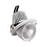 Lighfd LED-Einbaustrahler, 360-Grad-rotierende Kofferraumleuchten, 3000K/4000K COB-Deckenleuchten, Bullseye-Strahler für Wohnzimmer und G